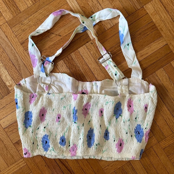 Princess Polly Lemonade Floral Cropped Top - Picture 3 of 4